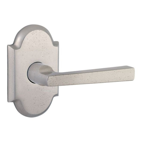 Baldwin Reserve PSTAPRAR492 White Bronze Passage Taper Lever with Rustic Arch Rose