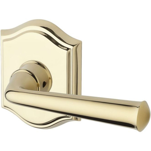 Baldwin Reserve PVFEDTAR003 Lifetime Brass Privacy Federal Lever with Traditional Arch Rose