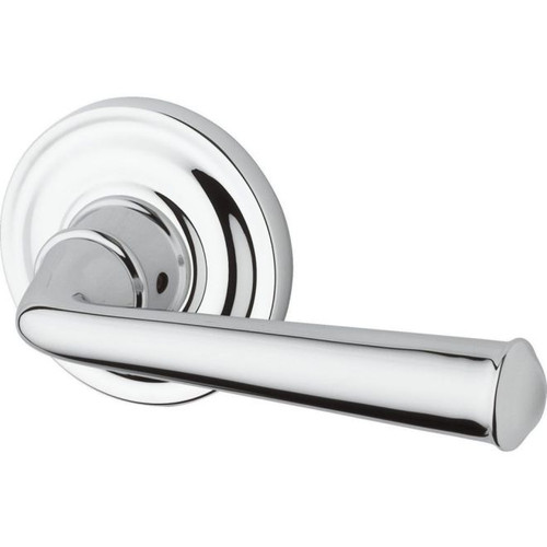 Baldwin Reserve PVFEDTRR260 Polished Chrome Privacy Federal Lever with Traditional Round Rose