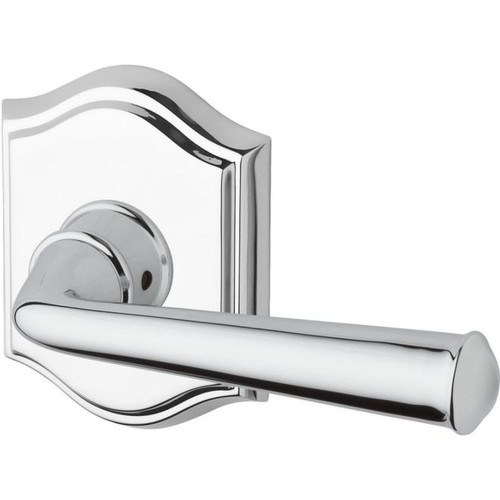 Baldwin Reserve PVFEDTAR260 Polished Chrome Privacy Federal Lever with Traditional Arch Rose