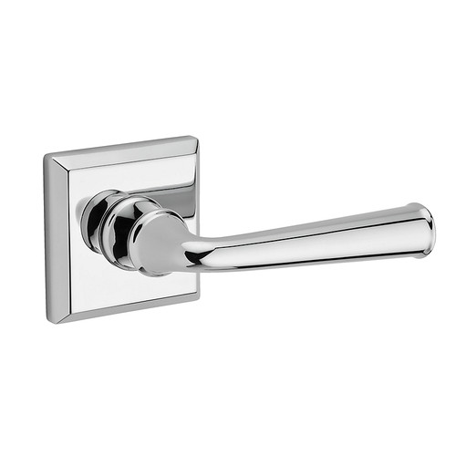 Baldwin Reserve PVFEDTSR260 Polished Chrome Privacy Federal Lever with Traditional Square Rose