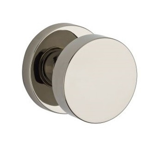 Baldwin Reserve PVCONCRR055 Lifetime Polished Nickel Privacy Contemporary Knob with Contemporary Round Rose