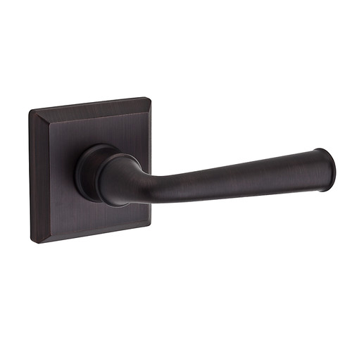 Baldwin Reserve PVFEDTSR112 Venetian Bronze Privacy Federal Lever with Traditional Square Rose