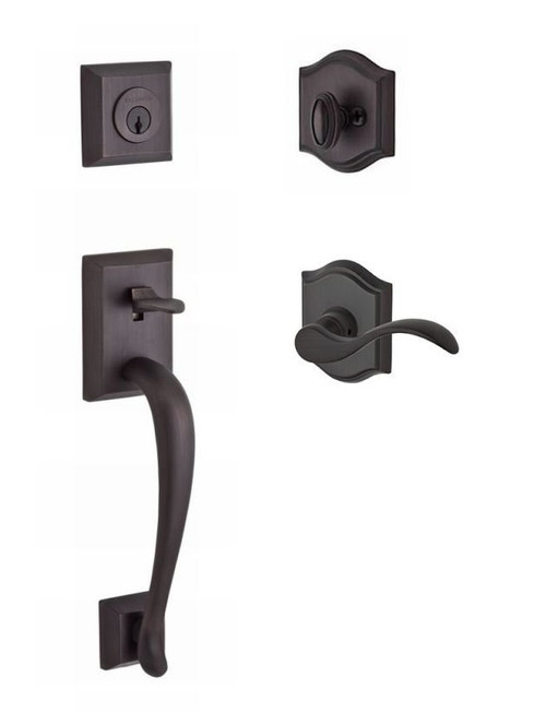 Baldwin Reserve SCNAP112 Venetian Bronze Single Cylinder Napa Handleset with Your Choice of Handle and Rosette