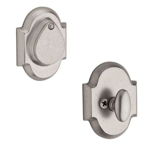 Baldwin Reserve SCRAD492 White Bronze Single Cylinder Rustic Arch Deadbolt