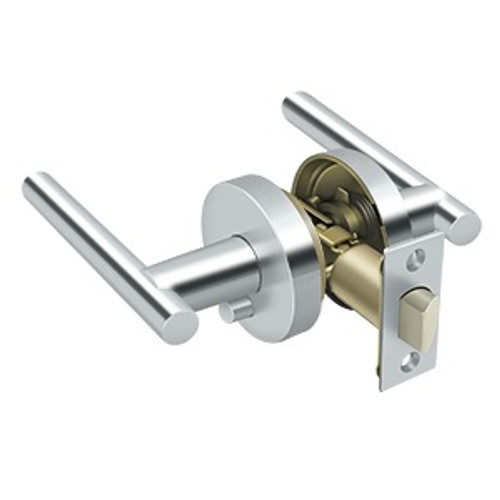 Deltana ZMLR2U26-RH Mandeville Lever Privacy; Right Hand; Polished Chrome Finish