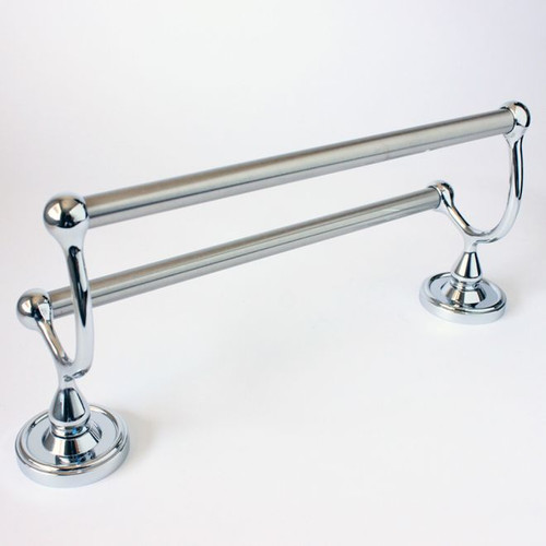 Rusticware 8222CH 24" Midtowne Double Towel Bar Bright Chrome Finish