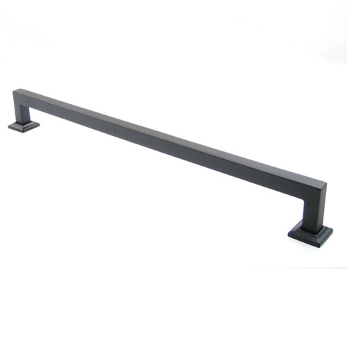 Rusticware 998-15BLK 15" Modern Square Cabinet Pull Black Finish