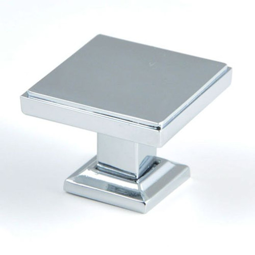 Rusticware 992CH 1-3/8" Modern Square Cabinet Knob Bright Chrome Finish