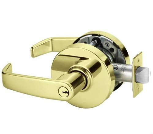 Sargent 10G04LL-3 Polished Brass Storeroom Entry 10-Line L-Lever with L-Rose