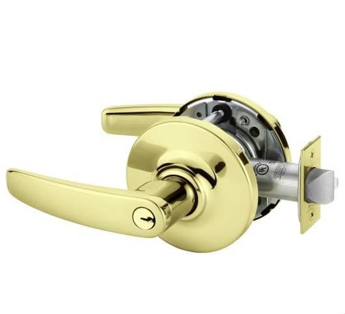 Sargent 10G04GB-3 Polished Brass Storeroom Entry 10-Line B-Lever with G-Rose