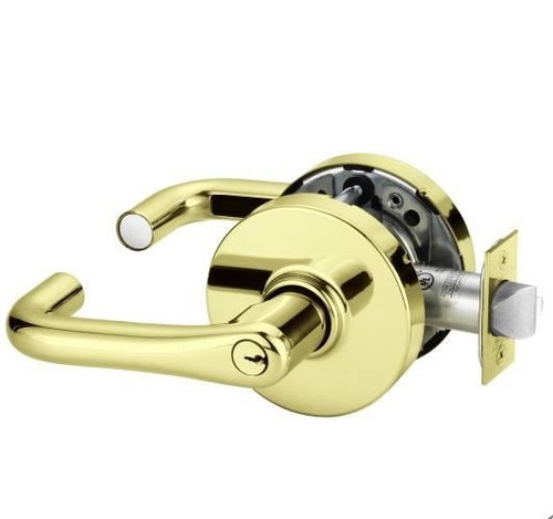 Sargent 10G04LJ-3 Polished Brass Storeroom Entry 10-Line J-Lever with L-Rose