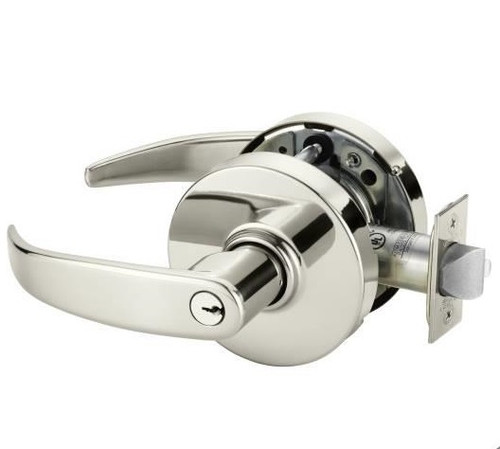 Sargent 10G05LP-14 Polished Nickel Keyed Entry 10-Line P-Lever with L-Rose