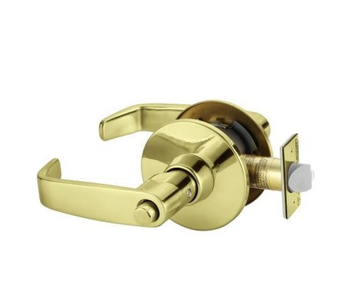 Sargent 11U65LL-3 Polished Brass Privacy L-Lever with L-Rose