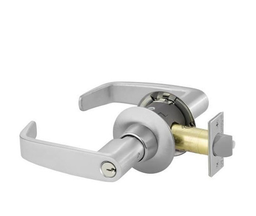 Sargent 11G24BL-26D Satin Chrome Entry L-Lever with B-Rose