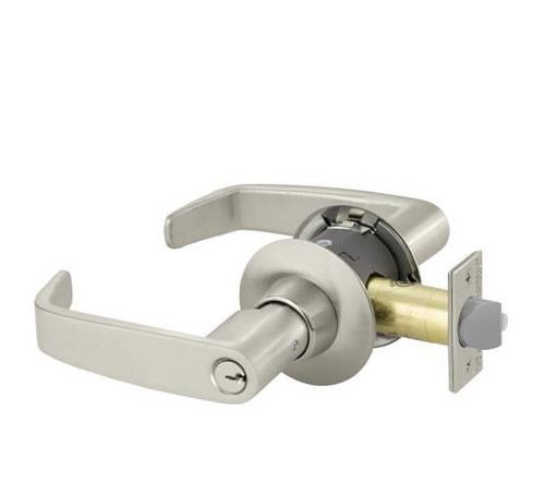 Sargent 11G24BL-15 Satin Nickel Entry L-Lever with B-Rose