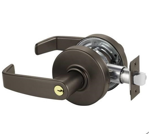 Sargent 7G04LL-10BE Dark Oxidized Satin Bronze - Equivalent Storeroom Entry L-Lever with L-Rose