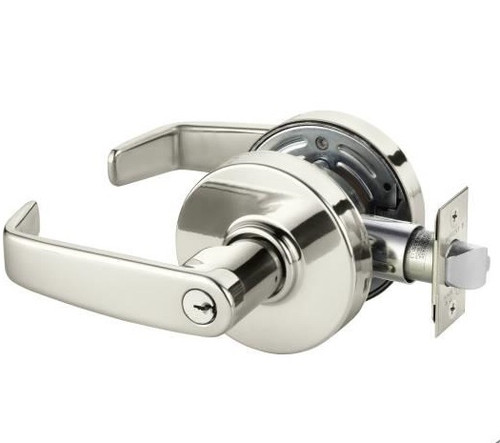 Sargent 7G05LL-14 Polished Nickel Keyed Entry L-Lever with L-Rose