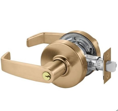 Sargent 7G05LL-10 Satin Bronze Keyed Entry L-Lever with L-Rose