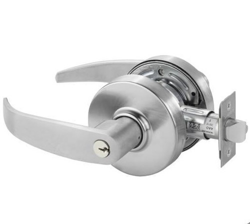 Sargent 7G05LP-26D Satin Chrome Keyed Entry P-Lever with L-Rose