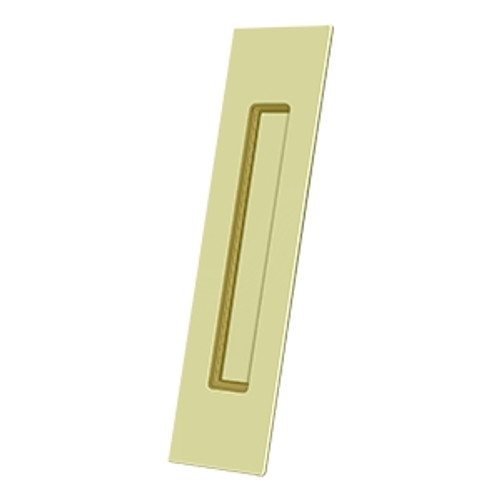 Deltana FP10225U3 Polished Brass Rectangular HD Flush Pull