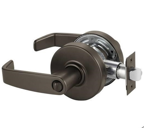 Sargent 7U65LL-10BE Dark Oxidized Satin Bronze - Equivalent Privacy L-Lever with L-Rose