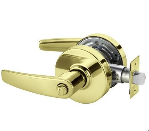 Sargent 7U65LB-3 Polished Brass Privacy B-Lever with L-Rose