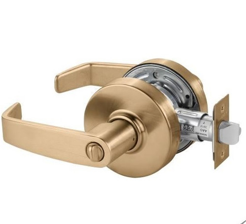 Sargent 7U65LL-10 Satin Bronze Privacy L-Lever with L-Rose