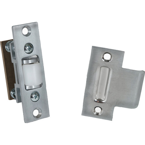 Trimco 1559WB-625 Polished Chrome Heavy Duty Roller Latch with T-Strike