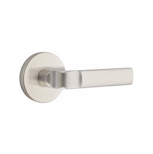 Emtek AST-US15-PASS Satin Nickel Aston Passage Lever with Your Choice of Rosette