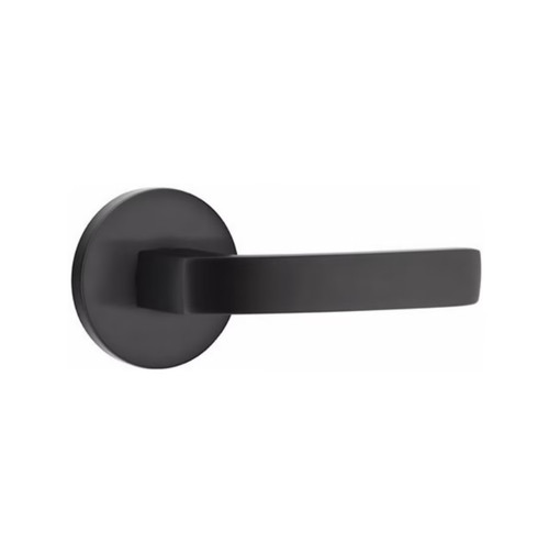 Emtek BRL-US19-PASS Flat Black Breslin Passage Lever with Your Choice of Rosette