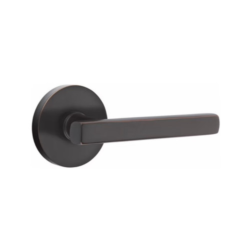 Emtek FRL-US10B-PASS Oil Rubbed Bronze Freestone Passage Lever with Your Choice of Rosette