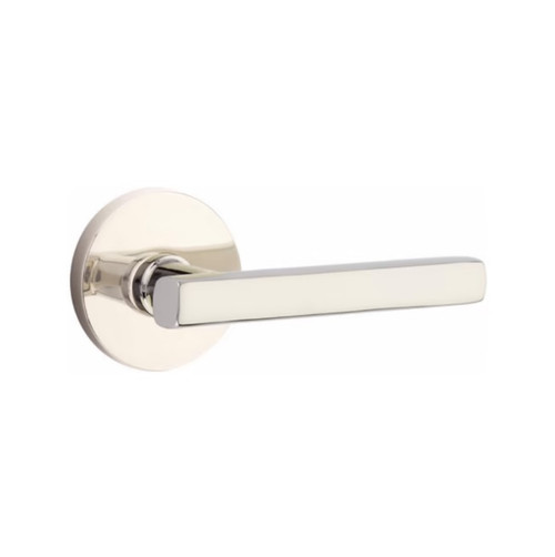 Emtek FRL-US14-PASS Polished Nickel Freestone Passage Lever with Your Choice of Rosette