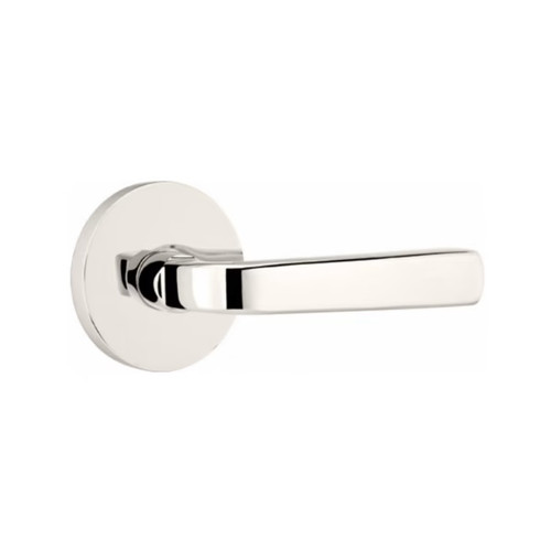 Emtek SIO-US14-PHD Polished Nickel Sion (Pair) Half Dummy Levers with Your Choice of Rosette