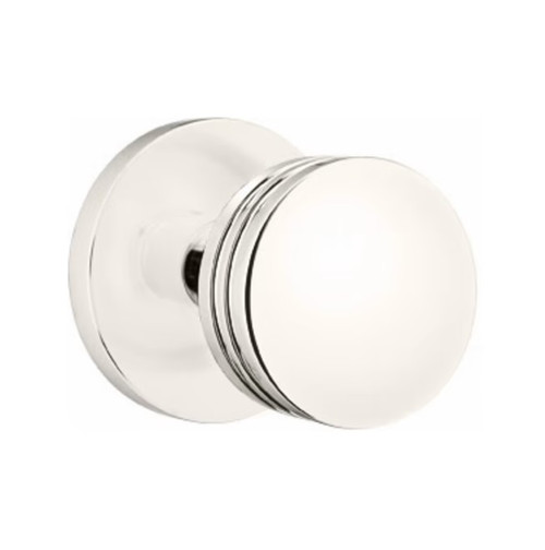 Emtek BN-US14-PHD Polished Nickel Bern (Pair) Half Dummy Knobs with Your Choice of Rosette