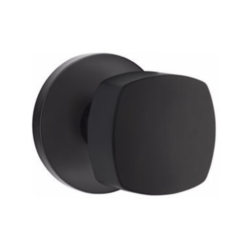 Emtek FRK-US19-PHD Flat Black Freestone Pair Half Dummy Knobs with Your Choice of Rosette