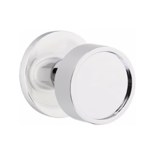 Emtek VR-US26-PHD Polished Chrome Verve Pair Half Dummy Knobs with Your Choice of Rosette