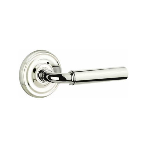 Emtek MNG-US14-PHD Polished Nickel Manning Pair Half Dummy Levers with Your Choice of Rosette