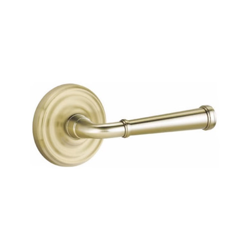 Emtek ME-US4-PRIV Satin Brass Merrimack Privacy Lever with Your Choice of Rosette