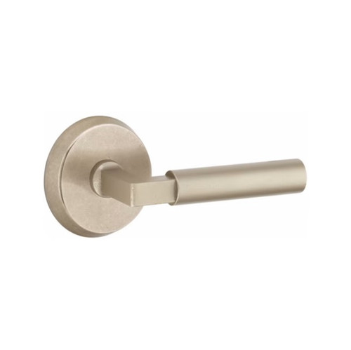 Emtek BR-TWB-PASS Tumbled White Bronze Bryce Passage Lever with Your Choice of Rosette