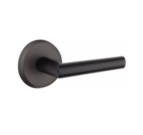 Emtek MA-FB-PASS Flat Black Mariposa Passage Lever with Your Choice of Rosette