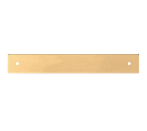 Baldwin 4927031 6" Center to Center Contemporary Back Plate Non-lacquered Brass Finish