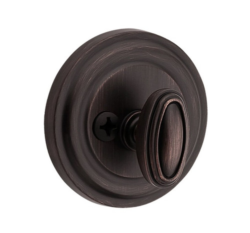 Baldwin Reserve PTTRD112 Venetian Bronze Patio One-Sided Traditional Round Deadbolt