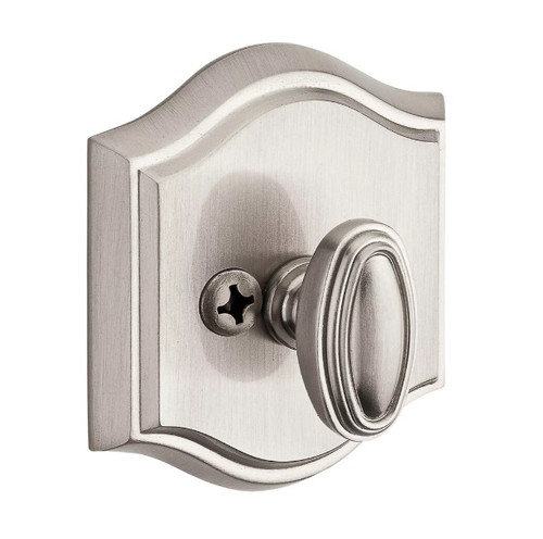 Baldwin Reserve PTTAD150 Satin Nickel Patio One-Sided Traditional Arched Deadbolt