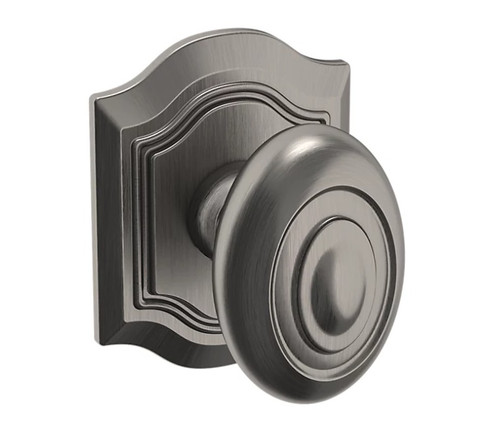 Baldwin 5077076FD-PRE Lifetime Graphite Nickel Full Dummy Knob with R027 Rose