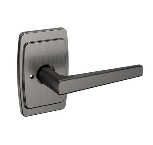 Baldwin L024076PRIV-PRE Lifetime Graphite Nickel Privacy Lever with R046 Rose