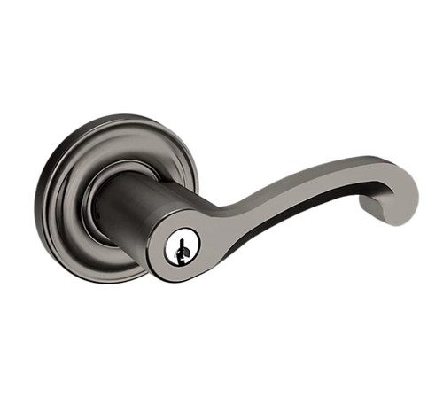 Baldwin 5245076RENT/LENT Lifetime Graphite Nickel Keyed Entry Classic Lever with 5048 Rose