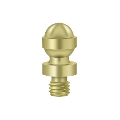 Deltana CHAT3-UNL Unlacquered Brass Solid Brass Acorn Cabinet Finial