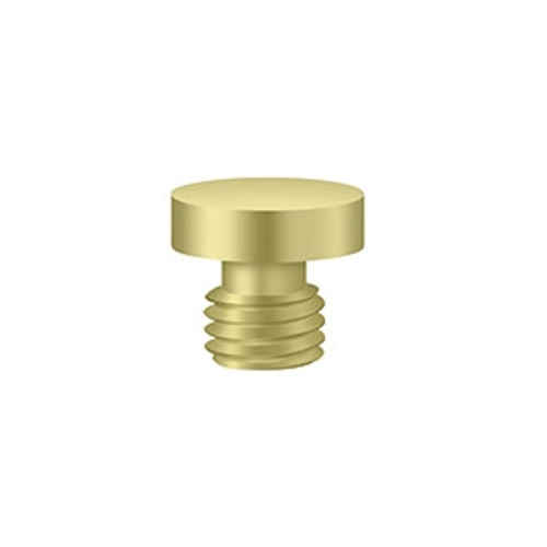 Deltana CHBU3-UNL Unlacquered Brass Solid Brass Button Cabinet Finial