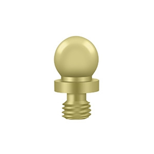Deltana CHBT3-UNL Unlacquered Brass Solid Brass Ball Cabinet Finial